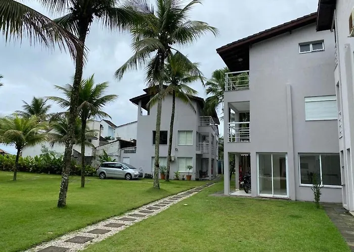 Casa Pé na Areia Condomínio fechado com piscina resort na Sununga - Ubatuba